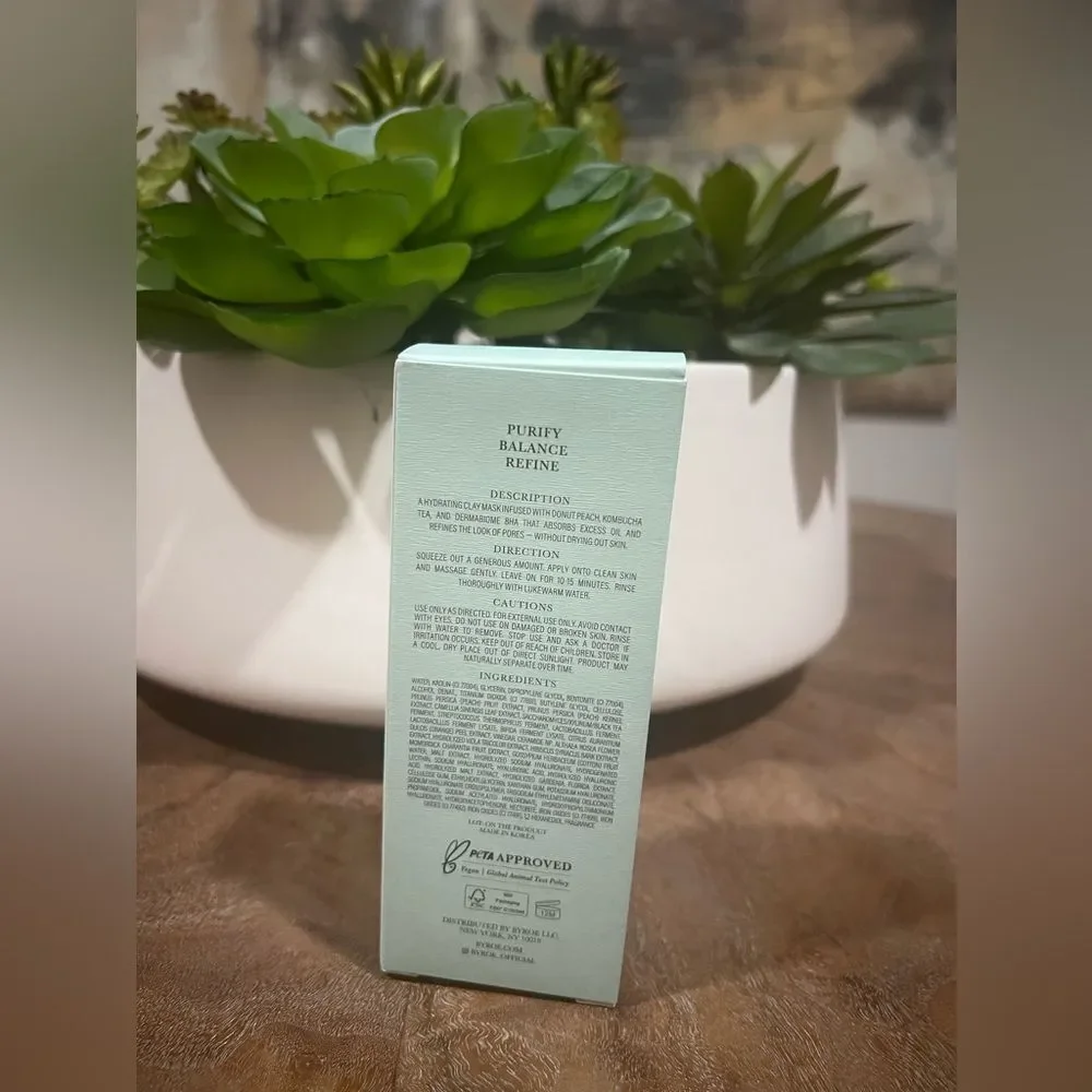 Byroe Kambucha Tea Purifying Mask NWT